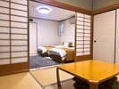 ベッドでゆったり畳で寛ぐ和洋室