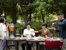 気持ちよい風に包まれながらビールやバーベキューが楽しめます。