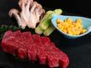 知多牛のシャトーブリアンです。肉の旨味がギュッとつまった一品です。
