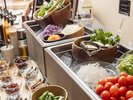【朝食】ハーフビュッフェコーナー/サラダ