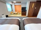 和洋室スタンダード グループ利用に人気♪和室でお布団もご利用できます。