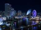 【客室からの景色】海側客室からご覧いただける夜景(一例)みなとみらいの夜景を堪能いただけます。