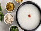 【朝食ビュッフェ】横浜ならではの中華メニューも。優しいお粥はトッピングで味変を楽しんで。