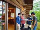 【ログハウスBBQ】乾杯♪