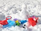 【雪遊び】中庭で雪遊びをお楽しみいただけます。
