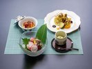 【2026夏・饗宴会席】赤甘鯛唐揚げ米茄子田楽・穴子丼・枝豆蒸し