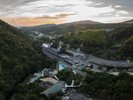 【夕の外観】ドローンを使って撮影しております。