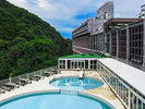 夏限定!奥道後の冷泉プール