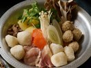 ■夕食一例|田沢湖地区の名物料理『山の芋鍋』※鍋は2人前