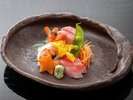 ■夕食一例|旬の素材を愉しむお造り ※一例
