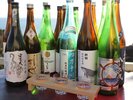 高知といえば地酒の宝庫!多数の銘柄を揃えております!3種選べる飲み比べ、お食事とご一緒に是非どうぞ!