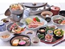 ◇◆土佐うまいもの厳選!◆◇ 鰹のたたき付土佐はちきん地鶏陶板焼き会席(一例)