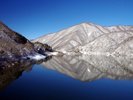 【日光の五十里湖】冬の一枚、時期により湖面が雪の絨毯のような絶景を見られることもあります
