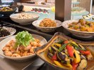 朝食ブッフェ 無加水調理で食材の味を生かした品々