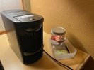 各部屋にセットしているドリップポッド。香り豊かなコーヒーと紅茶をご用意しております。
