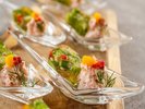 【ズワイガニと夏野菜のテリーヌ】2026年夏ディナーメニュー