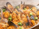 魚介と根菜のガンボスープ仕立て
