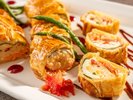 平目とサーモンムースのパイ包み