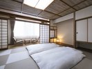 ◆和室43平米/畳の香りと静けさに満ちたくつろぎのひとときをお過ごしください。(客室一例)
