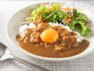 あさひ卵のせ朝カレーで一日の活力を