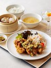 中国料理セット(写真は鶏の唐揚げセットイメージ)
