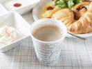 カップは間伐材使用で環境にやさしい