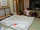 最初から布団が敷いてあります、いつでもゴロン(お子さんダイブバージョン)