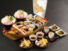 【季の庭 Dinner】<夕朝食付>室数限定 舟盛りすき鍋会席料理プラン