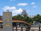 唐津城と桟橋