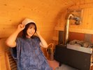 標高1,300mの澄んだ空気・高原の自然の中にある個室サウナです。