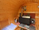 標高1,300mの澄んだ空気・高原の自然の中にある個室サウナです。