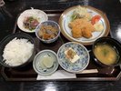 日替わり夕食:白身フライとホタテフライ定食