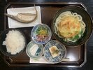 日替わり夕食:かき揚げうどん定食