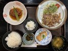 日替わり夕食:豚の生姜焼き定食