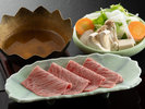 【基本料理-雅膳イメージ-】広島牛のしゃぶしゃぶ柚子胡椒仕立て(9月-11月のお品書)