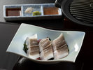 【基本料理-雅膳イメージ-】活穴子の鉄板焼き(9月-11月のお品書)