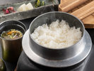 【グレードアップ料理-美味肉編イメージ-】広島産桑田米釜飯(9月-11月のお品書)
