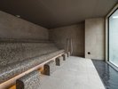 【ヒーリングサウナ】サウナルームからも外の景色を楽しむことが出来ます。ドライサウナと朝晩入替制です。