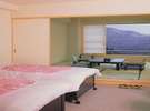 ▲標準客室(和洋室) お部屋からは飛騨の山並や温泉街が見渡せます