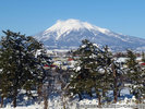 本丸から見た岩木山(冬)