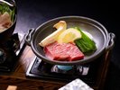 姫百合膳「伊勢海老料理3種・鮑・和牛・太鼓橋一人盛り」一例