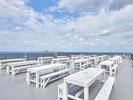 屋上からの眺め】屋上で潮風を感じながらのんびりと海や島々を楽しめる眺め♪