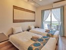 【海風ツインルーム】ベッドを2台設置したワンルームタイプのお部屋