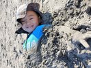 海水浴は砂遊びも楽しい♪