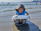 遠浅の海でお子様連れも安心