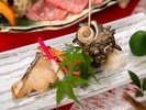 ★料理長お任せ会席★サザエや旬のお魚を味わえる