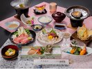 ★季節の会席+鮑の陶板焼き付※現在鮑の陶板焼きは販売期間外となります。