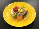 ◆【3〜5月会席 梅松】鮮魚二種氷鉢盛り