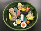 ◆【3〜5月会席 桜】新鮮魚介7種(刺身5種 寿司2種)