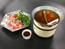 ◆26夏【6〜8月会席 梅松】県産豚のアゴ出汁鍋 辛味噌添え